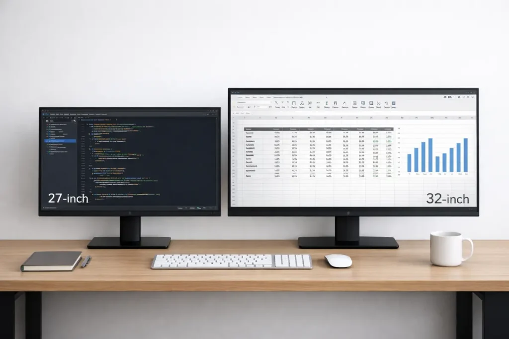 27 vs 32 inch monitor for productivity