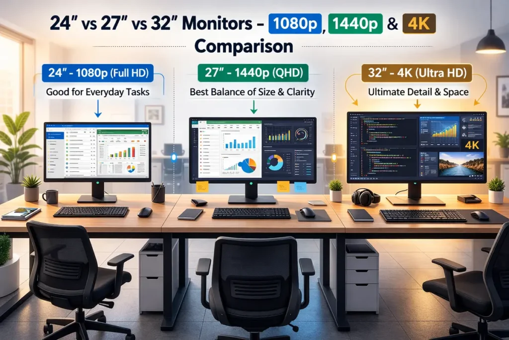 1080p vs 1440p vs 4K for Office Work