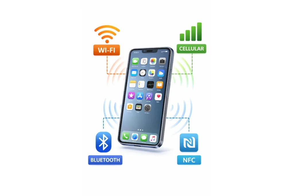 Mobile Devices: The Ultimate Foundational Guide for Smarter, Safer, Longer-Lasting Use 4 Mobile connectivity: Wi-Fi, cellular, Bluetooth, and NFC.