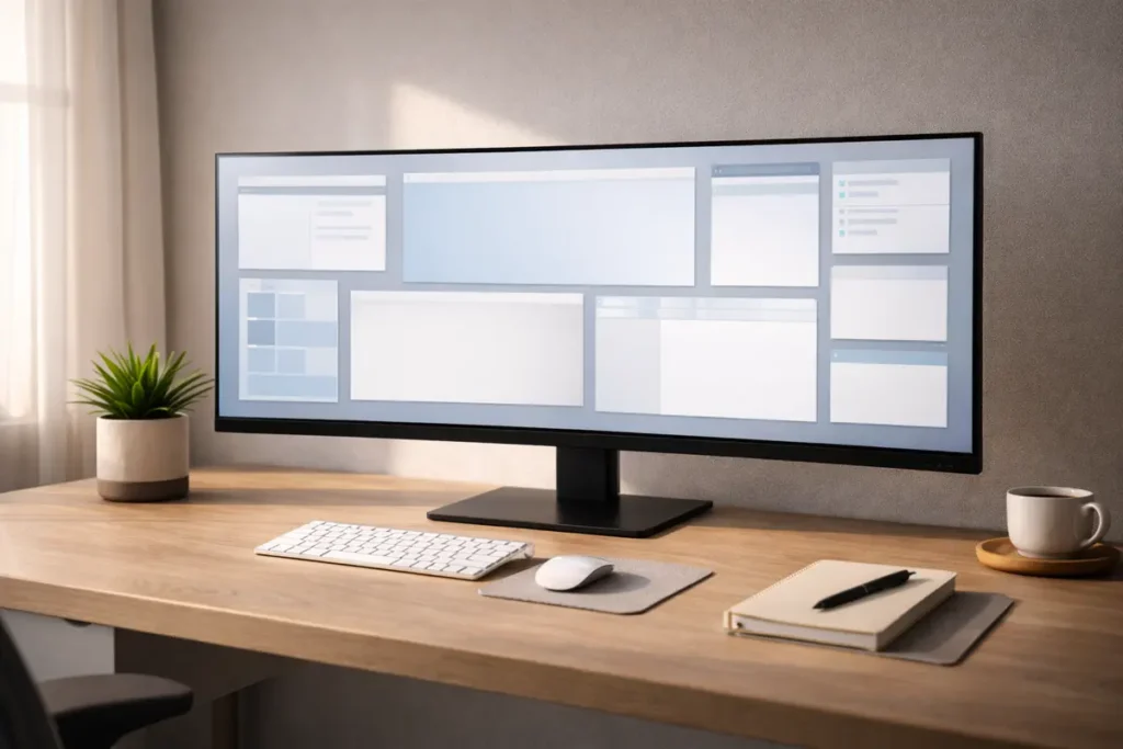 ultra-wide monitor