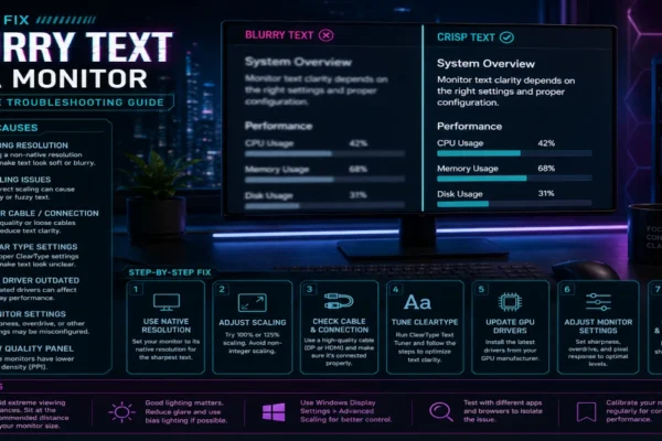 How to Fix Blurry Text on a Monitor: Complete Troubleshooting Guide
