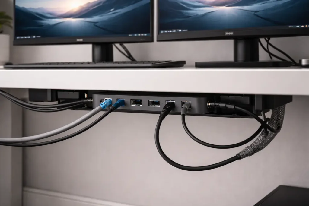 Productivity Gadgets for Home and Office 5 Docking Station Cable Management