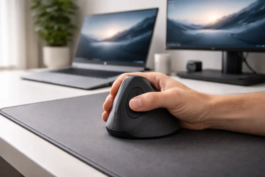 Productivity Gadgets for Home and Office 3 a vertical ergonomic mouse