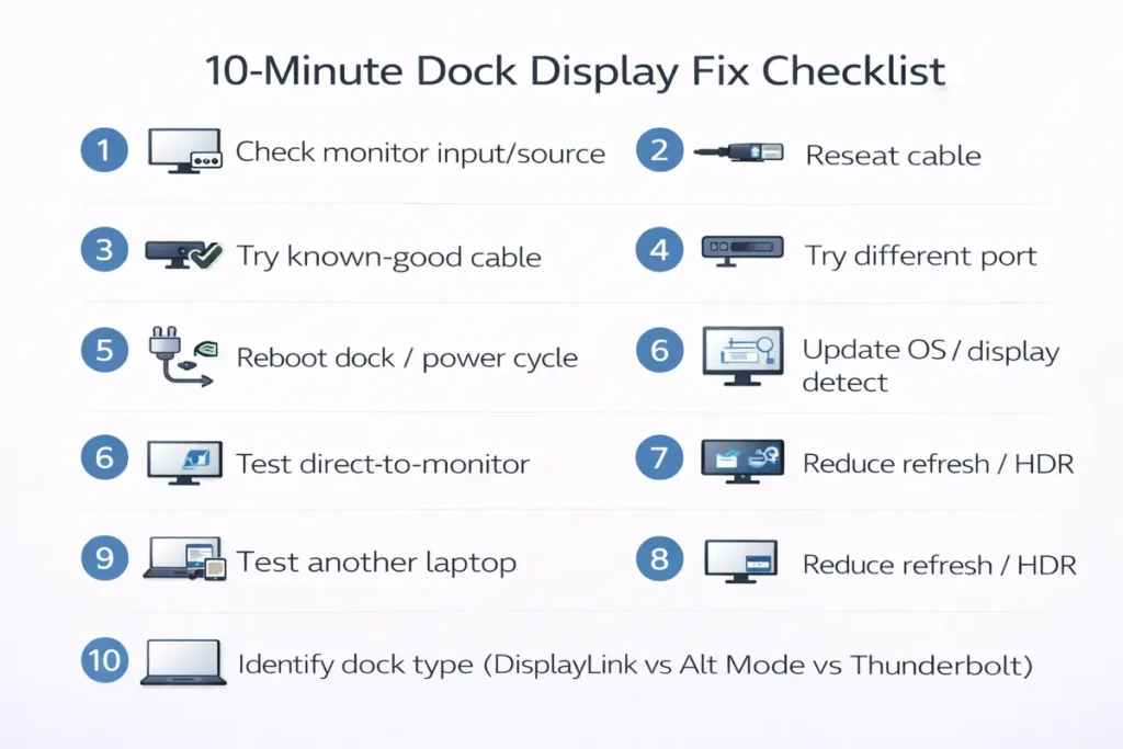 10-minute quick-fix checklist