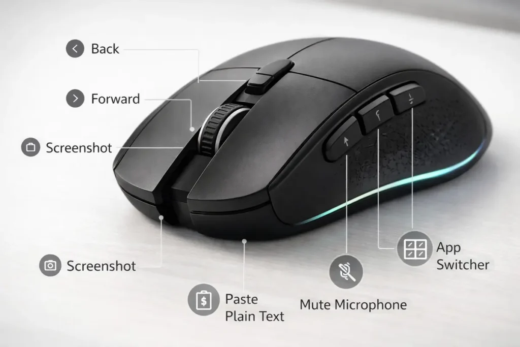 mouse Button remapping for productivity