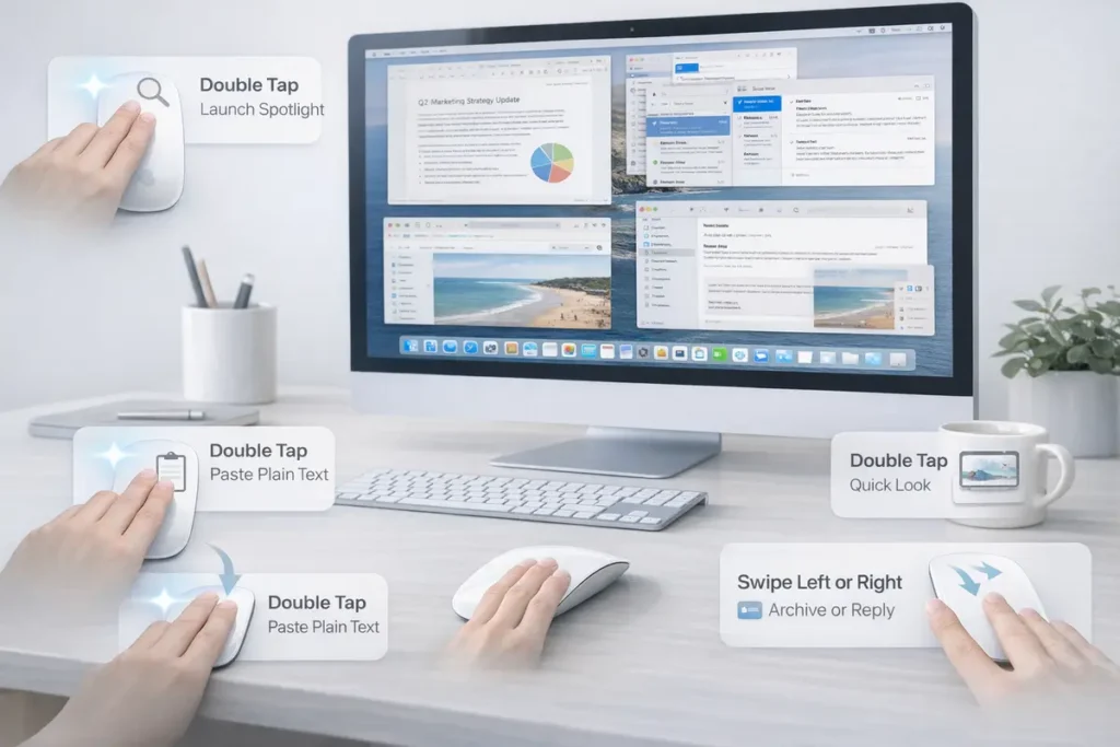 Mac Mouse Gestures for Productivity: Faster Workflows in 2026 4 Custom gesture tools and app-specific actions image