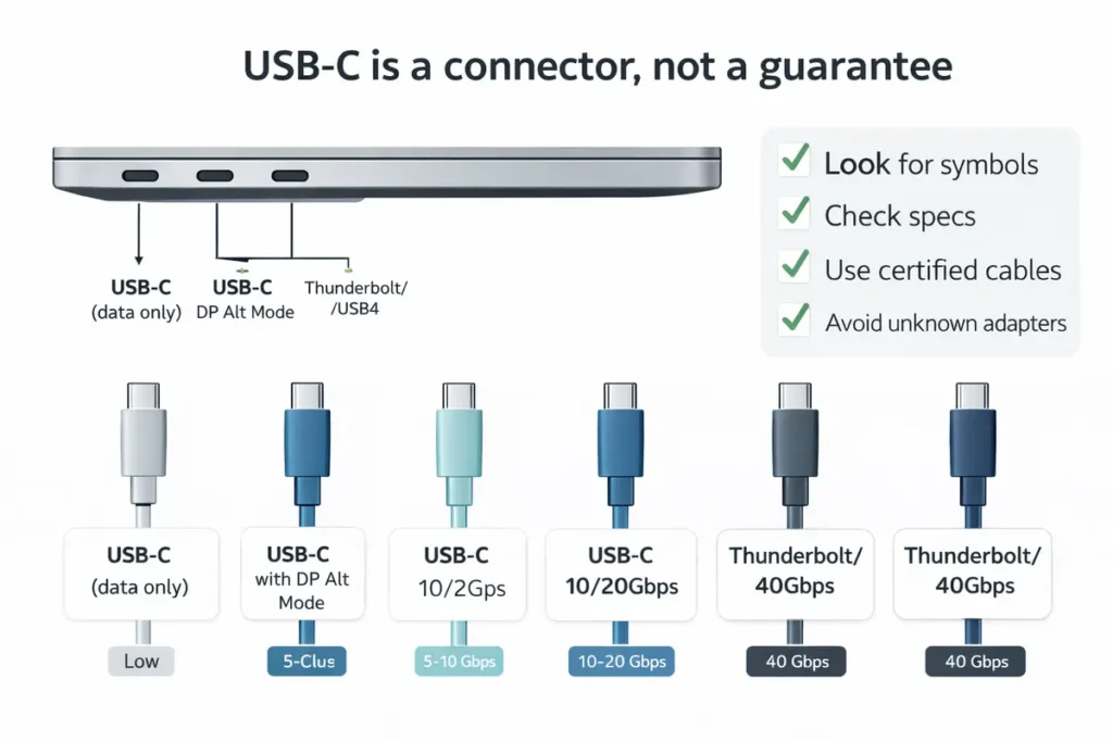 USB-C port & cable reality check