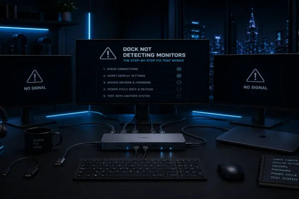 Dock not detecting monitors