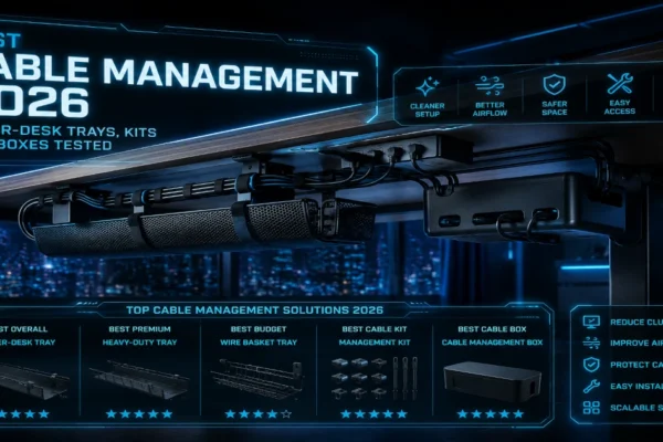 Under-desk cable trays, raceways and clip kits compared for 2026