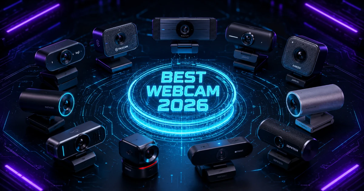Best webcam 2026 — Logitech MX Brio, Anker PowerConf C200, Elgato Facecam 4K, and Razer Kiyo compared