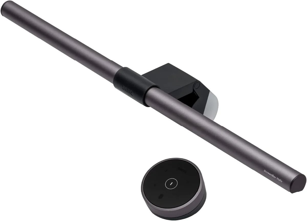 BenQ ScreenBar Halo original — mid-range premium monitor light with dual-sided lighting