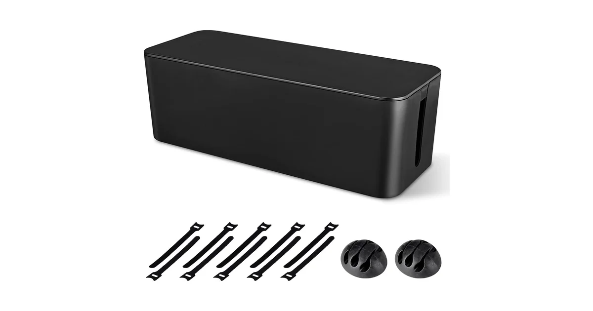 Large Cable Management Box for Power Strips