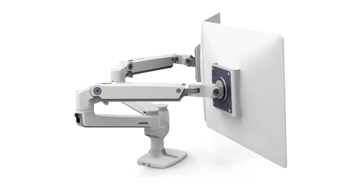 Ergotron LX Dual Monitor Arm — best overall monitor arm 2026