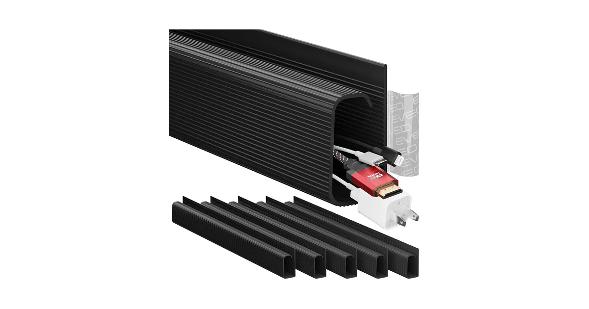 EVEO J-Channel Under-Desk Cable Raceway