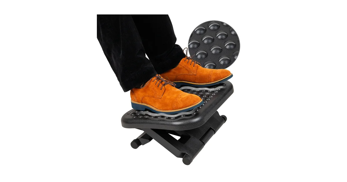 Mind Reader adjustable ergonomic footrest — budget height-adjustable platform