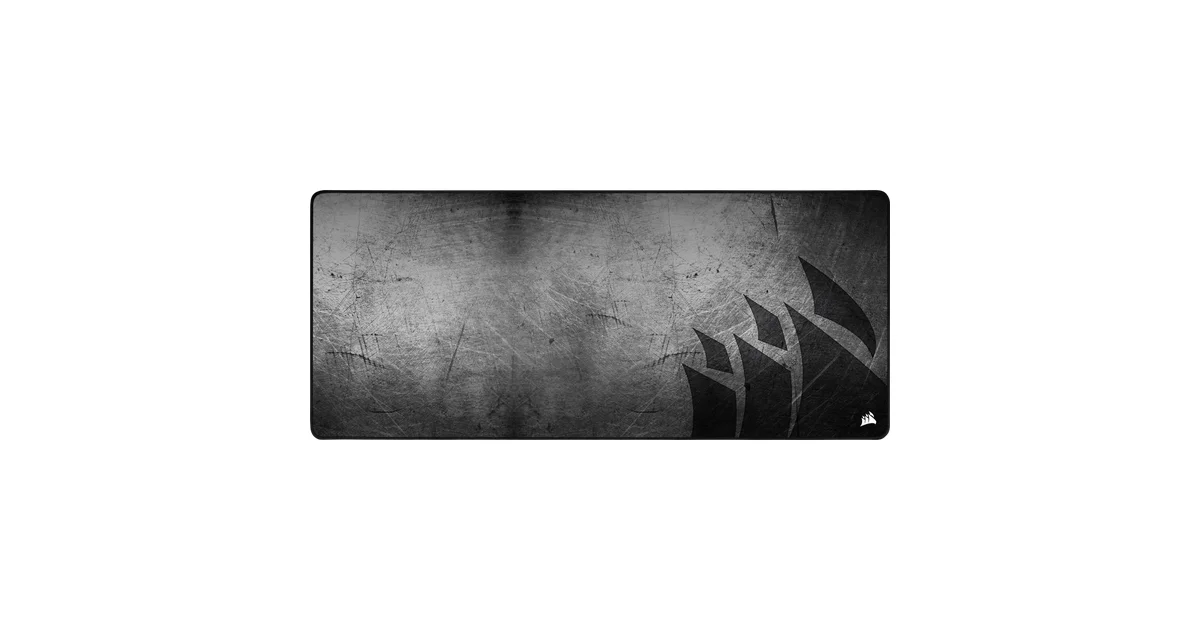 Corsair MM350 Pro Extended XL spill-proof coated cloth desk mat — 930×400mm, stitched anti-fray edges