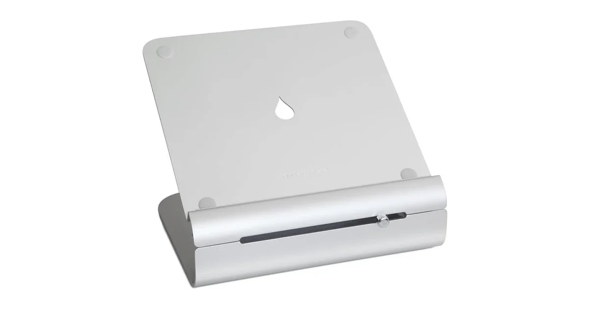 Rain Design iLevel 2 adjustable laptop stand with patented front-slider mechanism