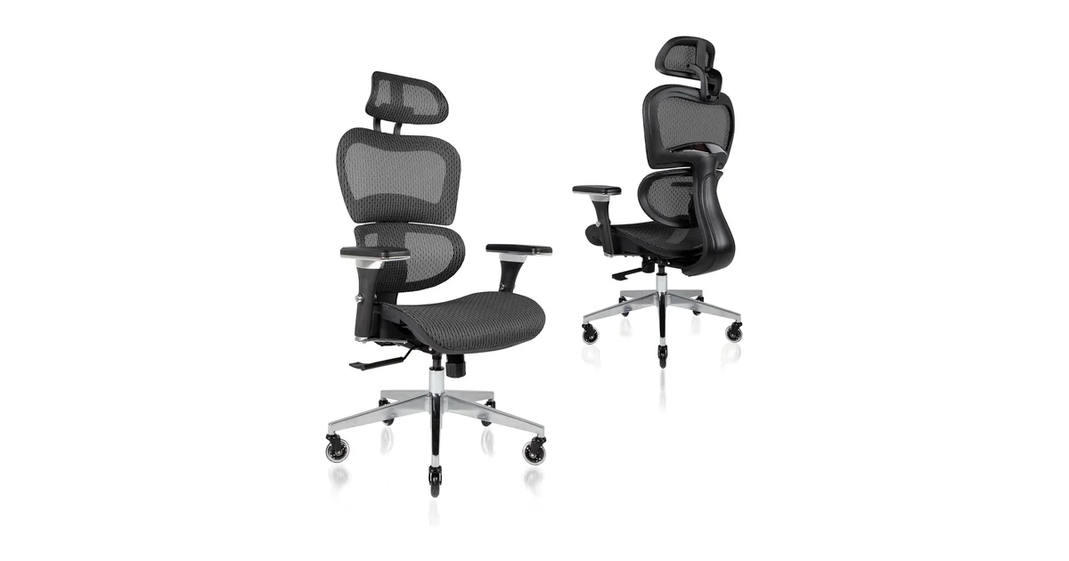 Nouhaus Ergo3D Ergonomic Office Chair with adjustable 3D armrests