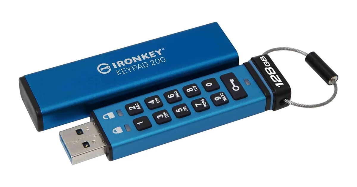 Kingston IronKey Keypad 200 hardware-encrypted USB drive